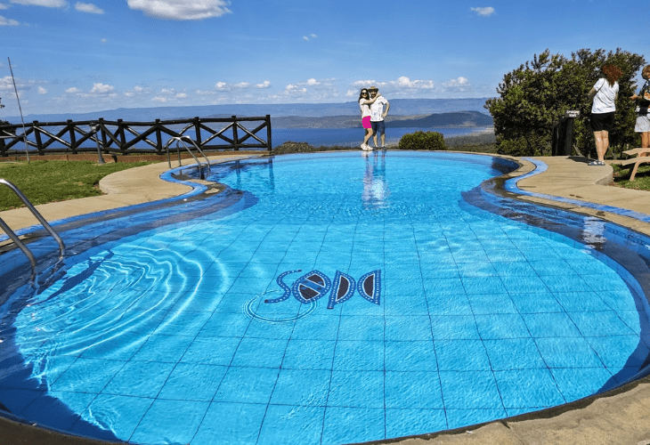Daylight Adventures & Safaris' Travelers at Sopa Lodge, Lake Naivasha.