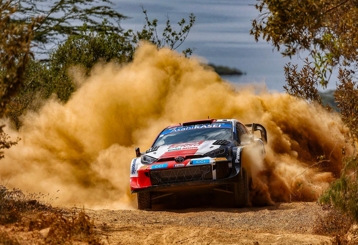 Safari Rally in Kenya at Naivasha Town
