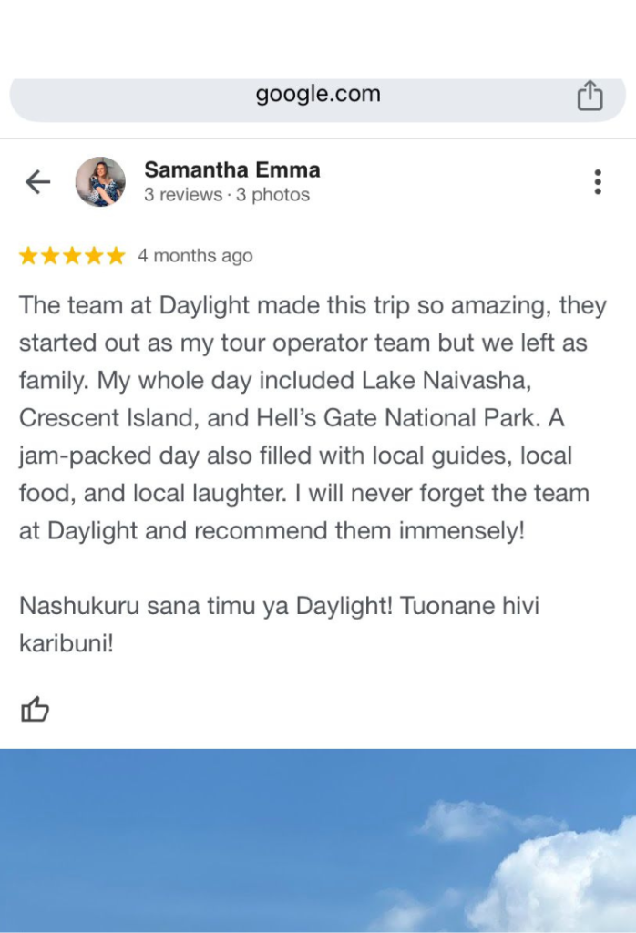 Daylight Adventures Positive Review 7